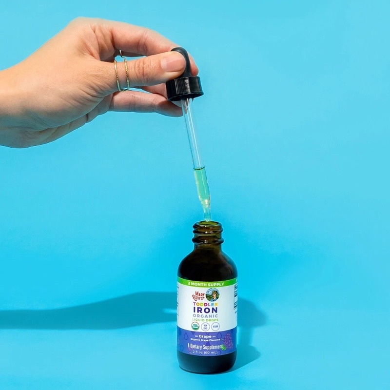Dung dịch Sắt hữu cơ Mary Ruth’s Organic Toddlers Iron Liquid Drop 30ml