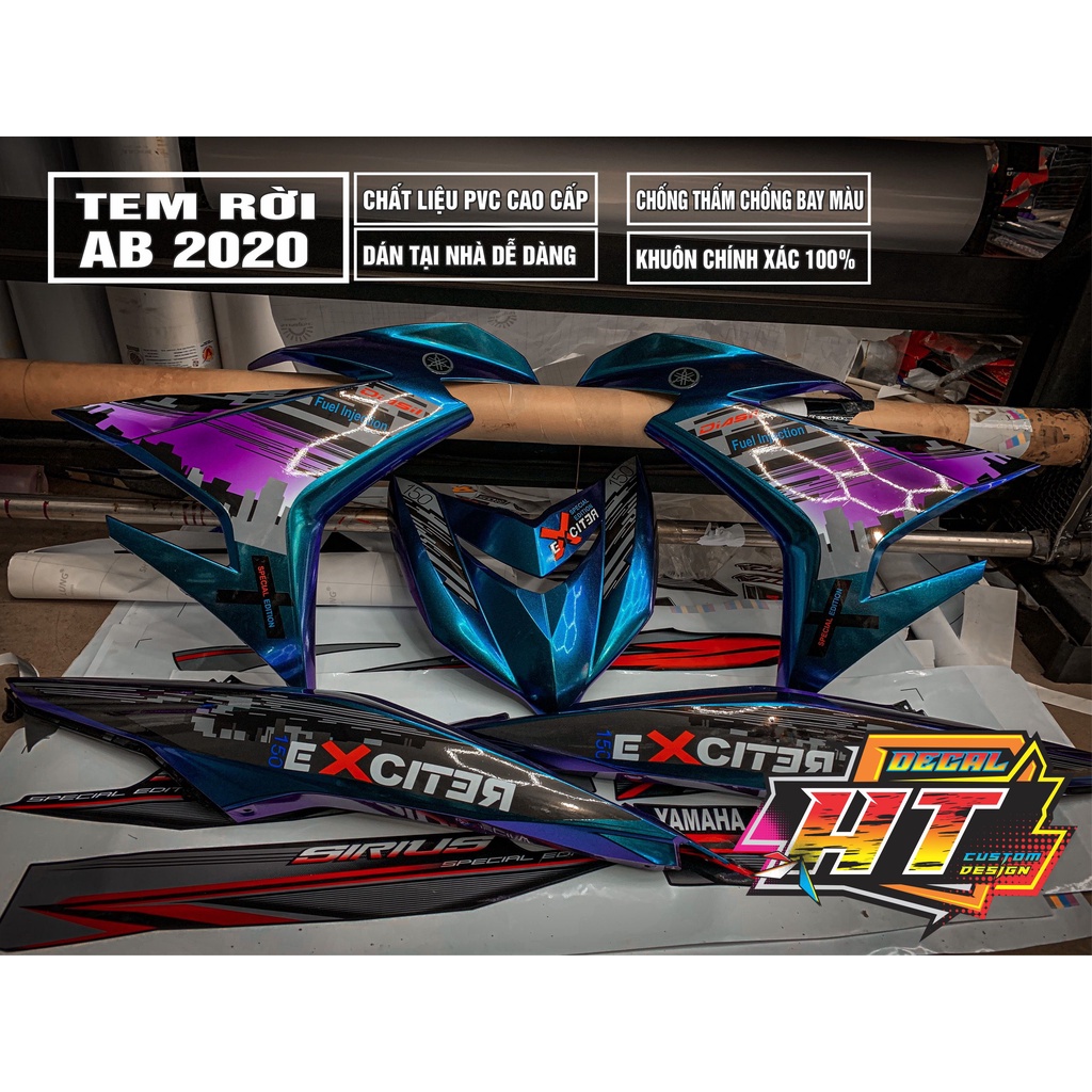 tem rời exciter 150 đường phố