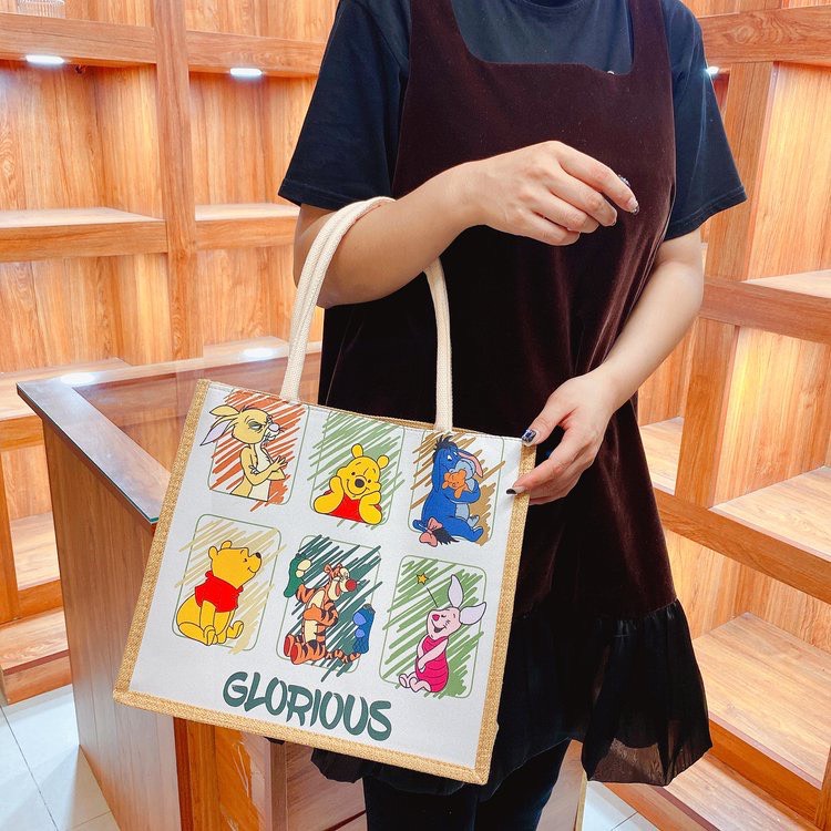 Túi cói gấu pooh và các họa tiết hoạt hình Disney