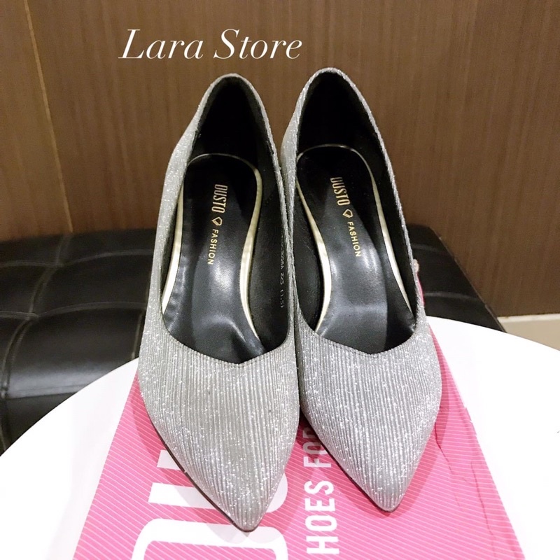 Giày Dusto cao gót lấp lánh nữ