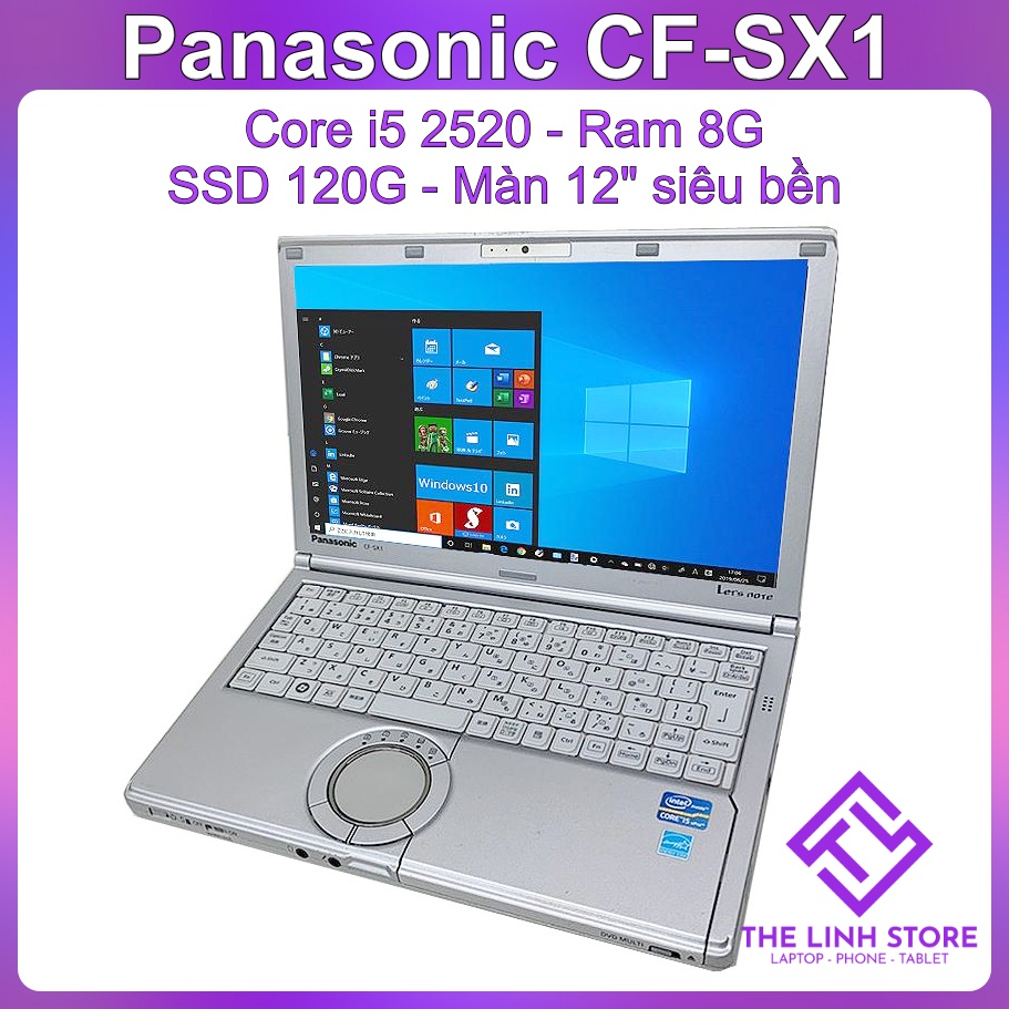 Laptop Panasonic CF-SX1 màn 12 inch có Webcam - Core i5 Ram8G SSD120G