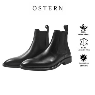 Giày Chelsea Boots Classic OSTERN - Form Nhọn Đế Phíp Gỗ – Mã OS02