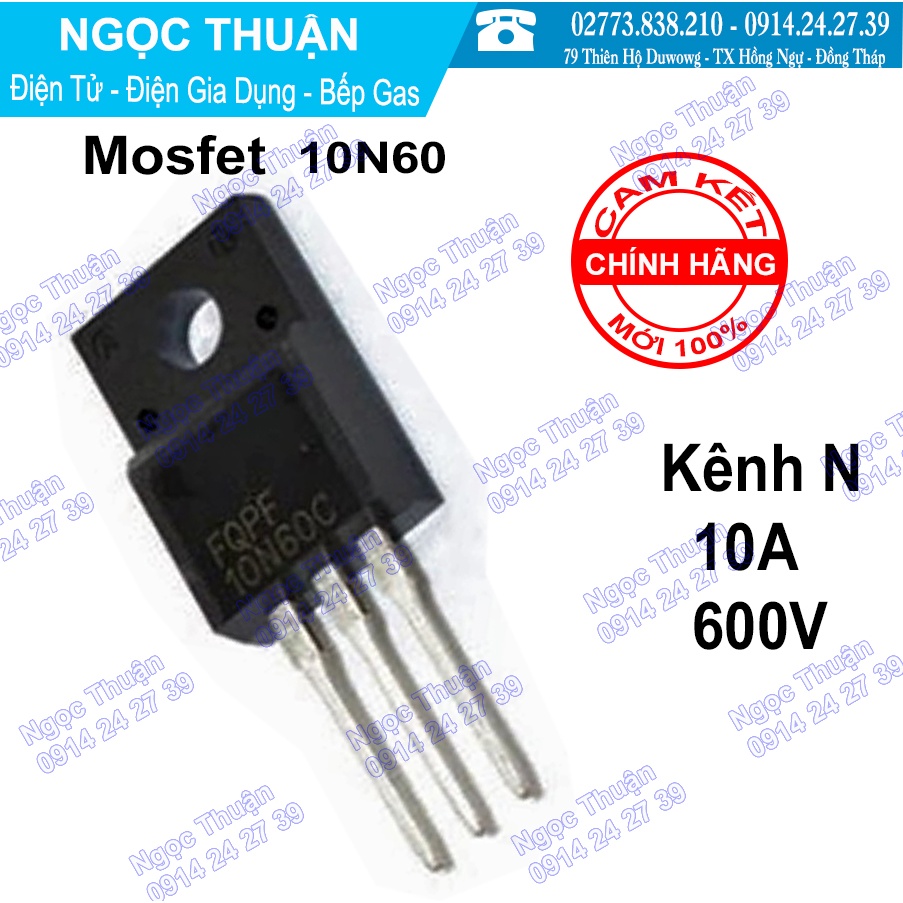 Mosfet 10N60 KÊNH N  10A 600V