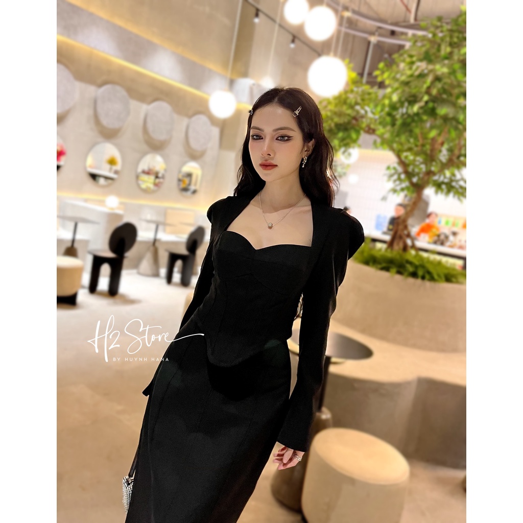 SÉT CATWALK ÁO TAY DÀI + CHÂN VÁY  -  QA03503