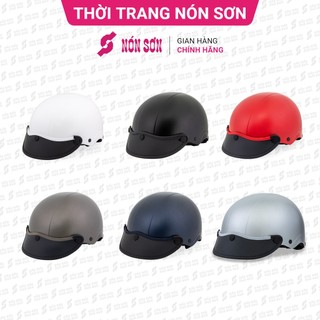 Mũ bảo hiểm nửa đầu trơn chính hãng NÓN SƠN - nhiều màu
