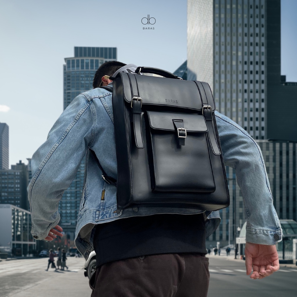 Balo da thời trang nam nữ Finn Backpack - BARAS VIETNAM - Balo da nam