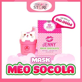 Ủ trắng mask mèo socola Jenny