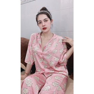 Pijama nữ lụa thiết kế cánh dơi