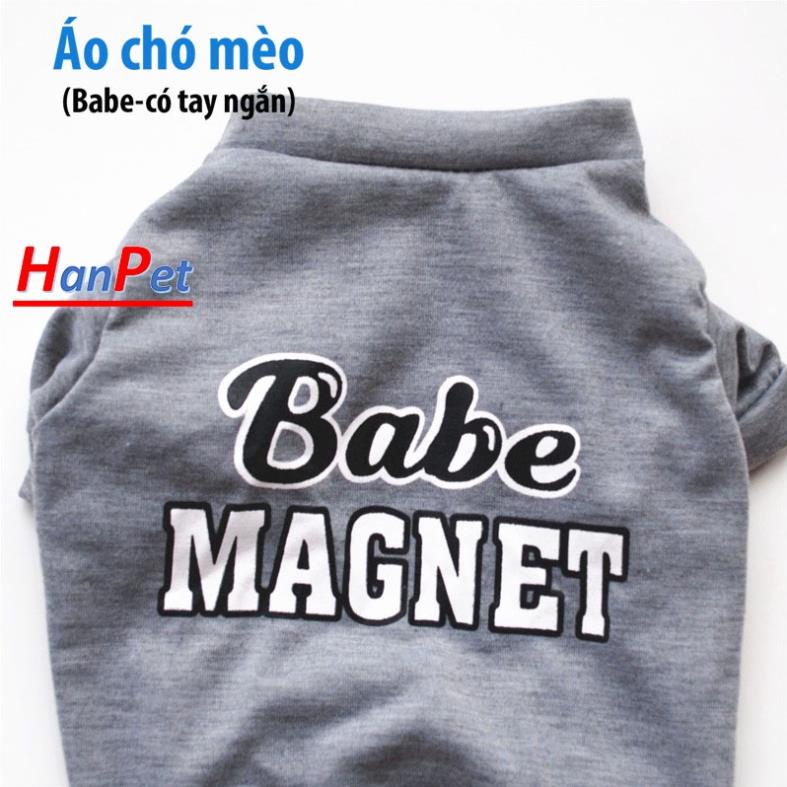 Quần áo chó mèo Babe tay ngắn