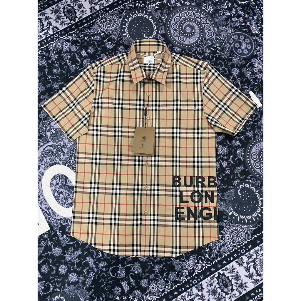 [HOT TREND] ÁO SƠ MI BURBERRY UNISEX V2 , ÁO SƠ MI BBR LONDON SỌC KẺ VÀNG NAM NỮ UNISEX | BigBuy360 - bigbuy360.vn