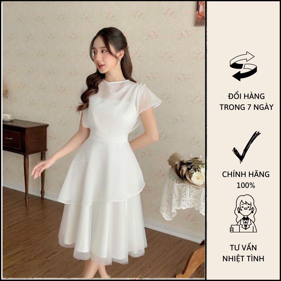 Đầm Tiểu Thư 2 Tầng Tay Cánh Dơi - T0690 Copines