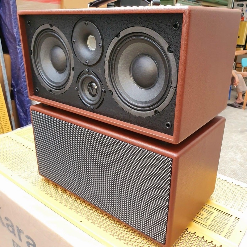 LOA XÁCH TAY 2 BASS 16 MINI ECHO REVERB NGHE NHẠC KARAOKE CỰC HAY ( LOA RÁP )