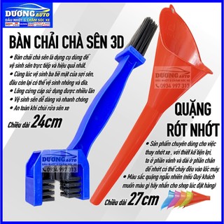 Bàn chải chà sên 3D, Quặng rót nhớt, Phểu rót nhớt