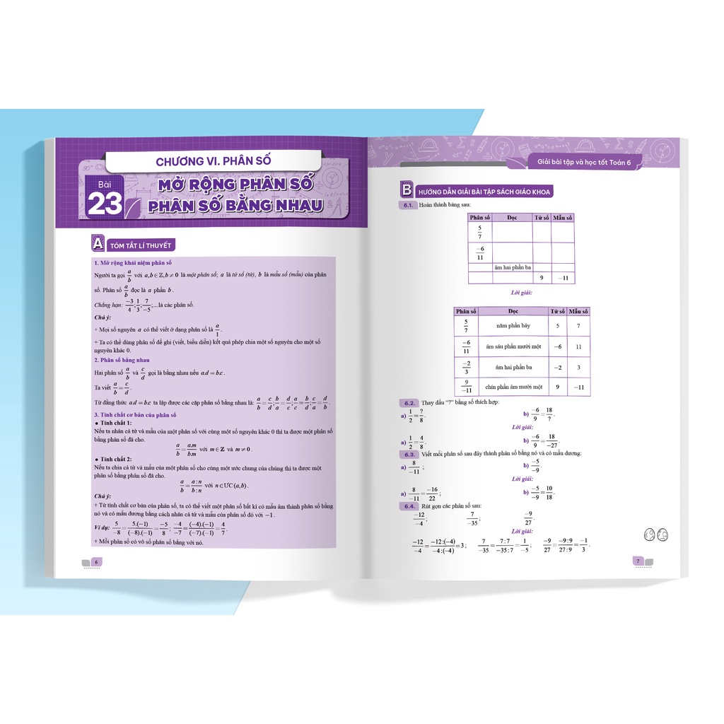 Sách Giải bài tập và học tốt Toán 6 tập 2 (Theo Sách giáo khoa Kết nối tri thức với cuộc sống)