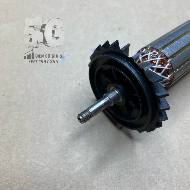 Rotor Máy Mài Bosch GWS900-100 900-100 Quấn 100% Dây Đồng Kèm Bi Sau