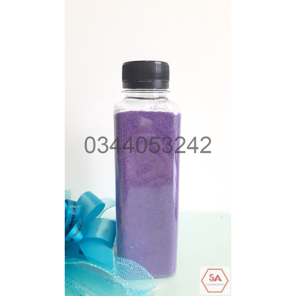 Chai cát màu 300gram, vẽ tranh cát, đồ chơi bàn ánh sáng