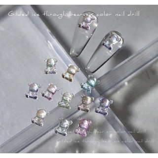 Set 50 charm gấu mix màu