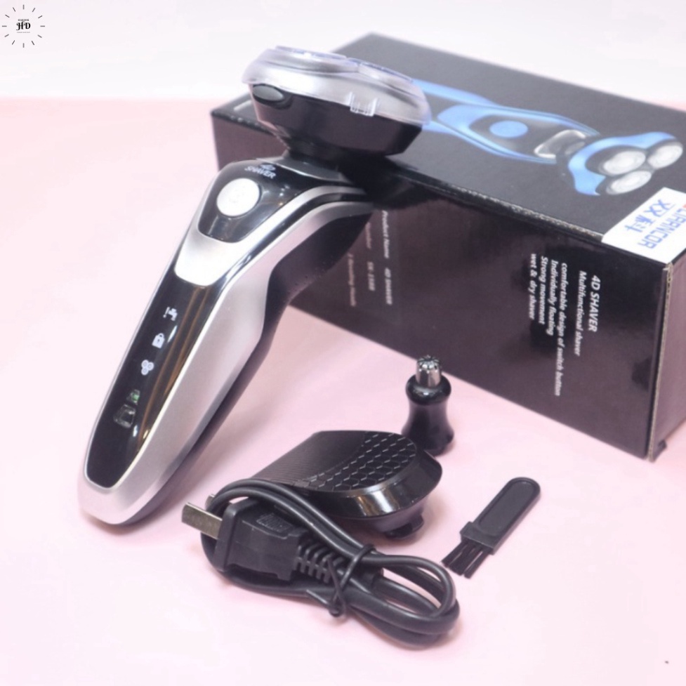 Máy cạo râu SK1588 3 in 1 thông minh, chống nước cao cấp . HD