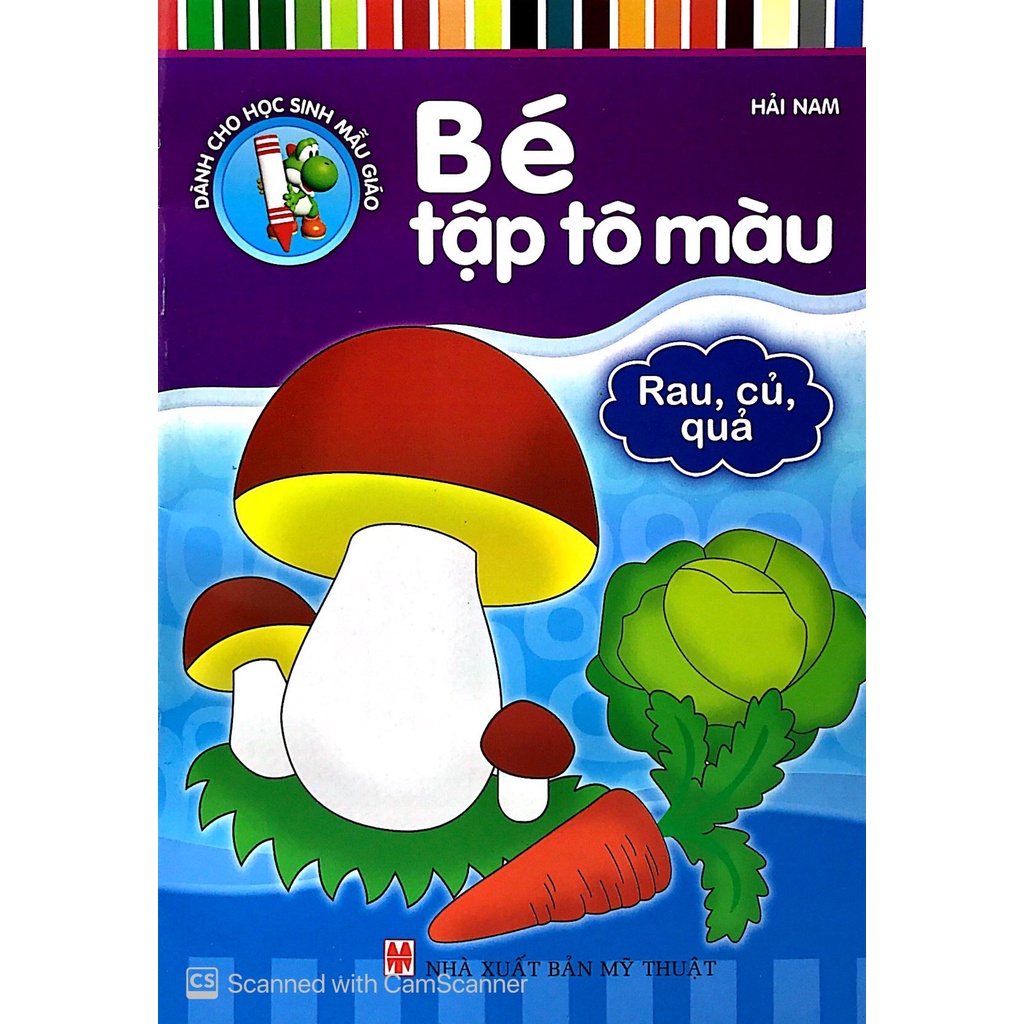 Sách_Bé Tập Tô Màu - Rau, Củ, Quả