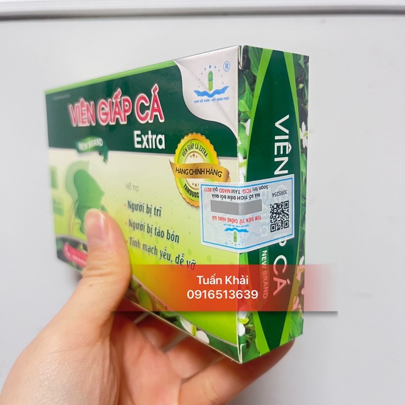 Viên giấp cá extra hộp 30 viên