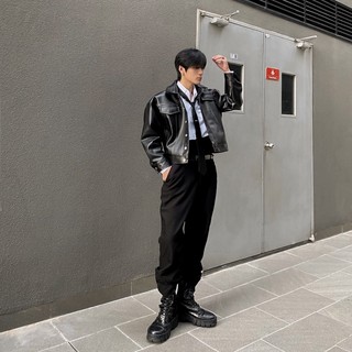 Áo khoác da ONER "Hinge Leather Jacket" da PU cao cấp