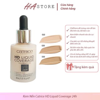 Kem Nền Catrice HD Liquid Coverage 24h – Mỏng Mịn & Lâu Trôi