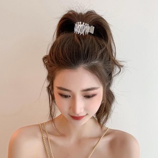 Kẹp Tóc Đuôi Ngựa cá tính, Đính đá phong cách Hàn Quốc