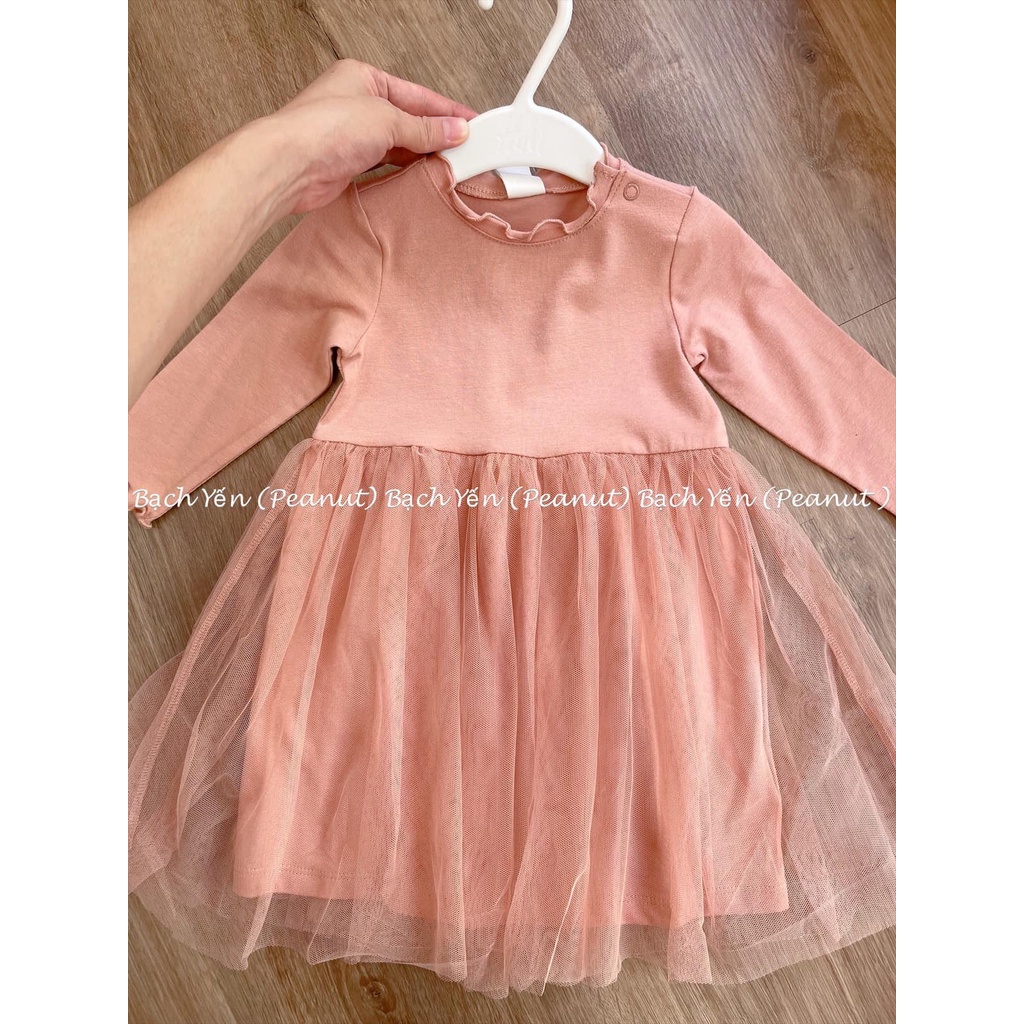 Váy ren xoè bé gái váy đầm công chúa dễ thương size 4-6m đến 3-4y