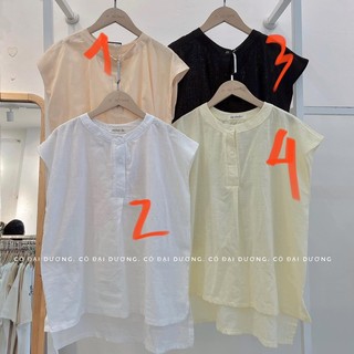 áo sơ mi linen xẻ tà 097