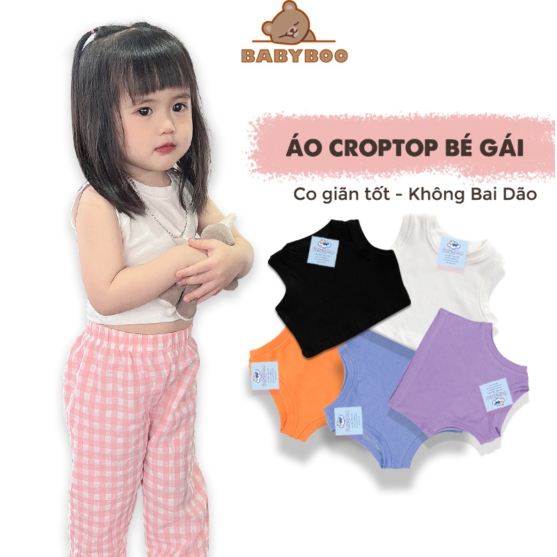 Áo Croptop Sát Nách Bé Gái Dễ Phối Đồ Màu Sắc Đáng Yêu - BabyBoo