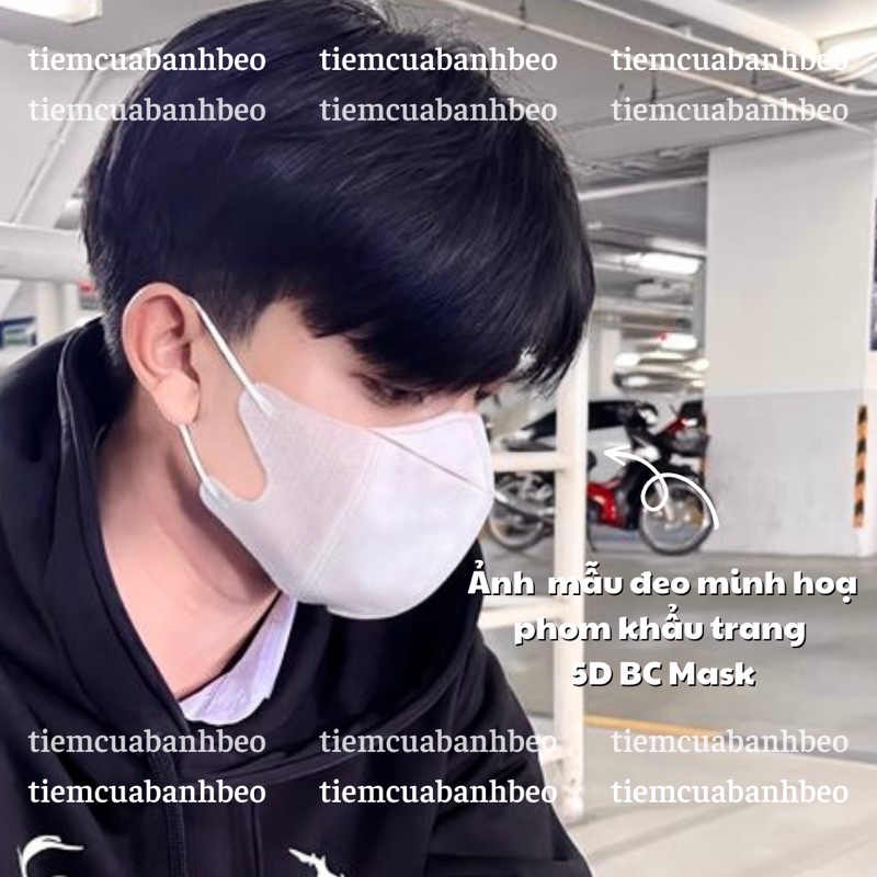 Khẩu trang 5D Bảo Châu BC Mask cao cấp 3 lớp kháng khuẩn ôm mặt | Tiệm Của Bánh Bèo