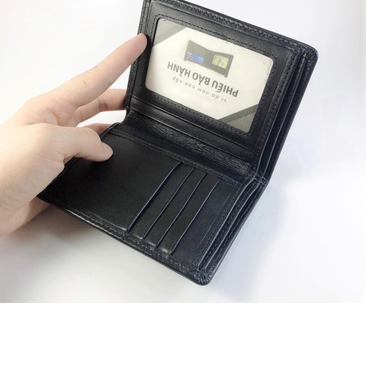 (2hand) Ví nam da bò nguyên tấm dáng đứng thương hiệu N&L Leather độ bền trên 6 năm