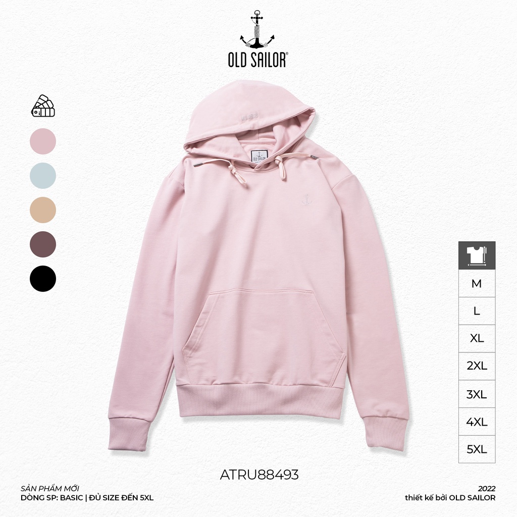 Áo Khoác Hoodie Nam Basic OLD SAILOR Chất Vải Nỉ Mềm Mịn Mang Cảm Giác Dễ Chịu