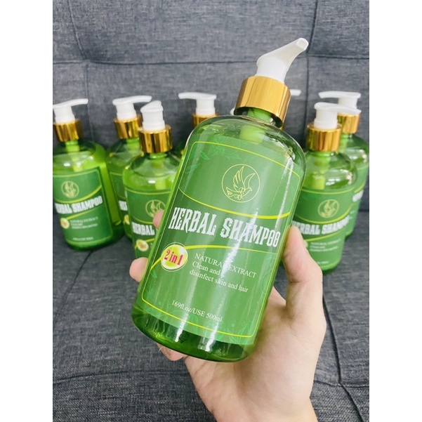 Dầu gội thảo dược HERBAL SHAMPOO 2in1 chống rụng kích thích mọc tóc, chống gàu dầu, Giữ màu tóc nhuộm !!!!