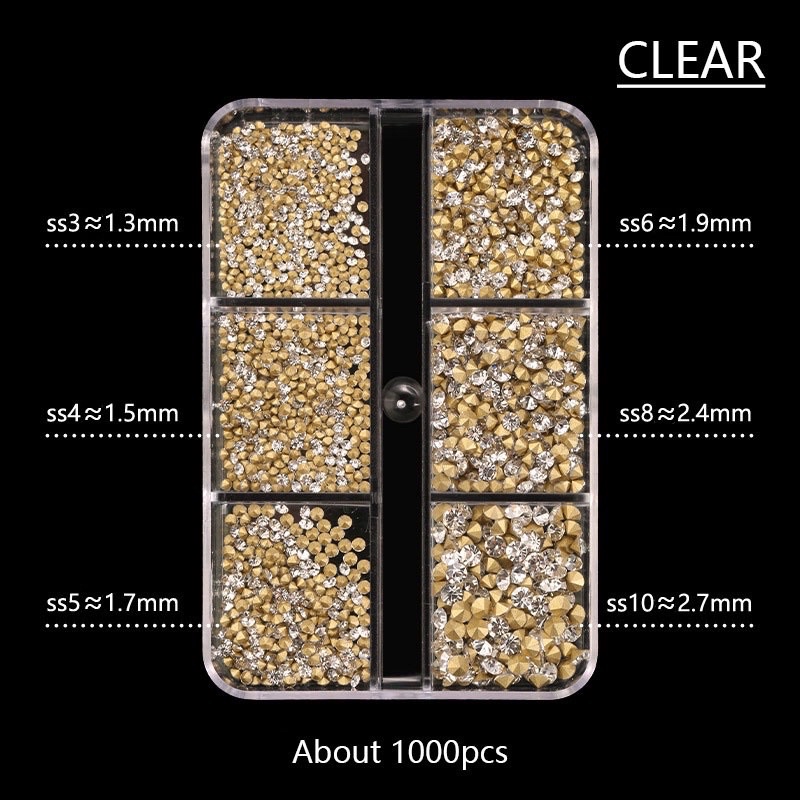 Khay đá chân nhọn mix size trắng