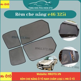 Rèm Che Nắng Xe BMW E46 325i-Hàng Loại 1 Mr Ô Tô,vải dày,chống nắng tốt, dễ lắp đặt, vừa khít -Đế nhựa/ Có hít nam châm