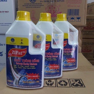 Chai Thông Bồn Cầu Cống Cực Mạnh 1400ml – chất chống tắc nghẽn cấp tốc