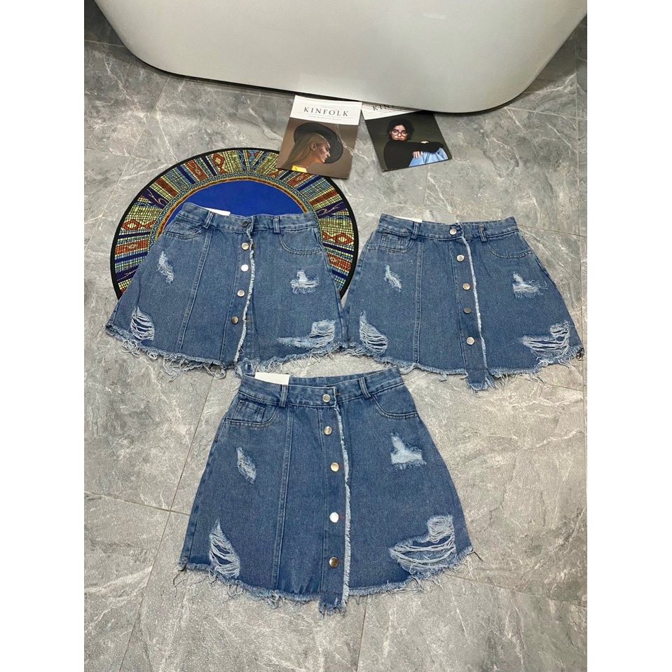 Chân váy bò rách M-Chou trendy