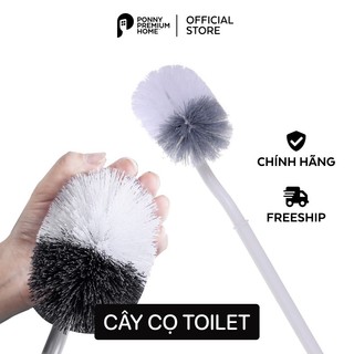 Chổi cọ toilet vệ sinh Ponny Premium Home với đầu cọ làm sạch mọi vết bẩn dễ dàng