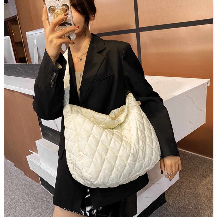 Túi tote nữ size to chần bông hàng quảng châu cao cấp | túi phao xịn