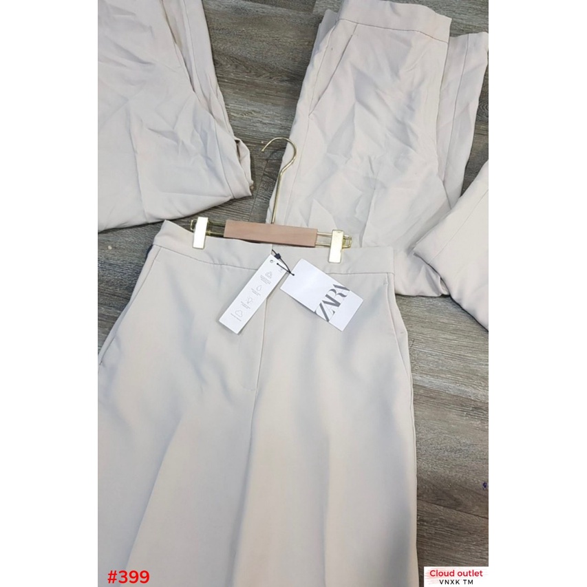 #399 Quần tây ống suông Zara - Màu Kem -Thời Trang Nữ VNXK