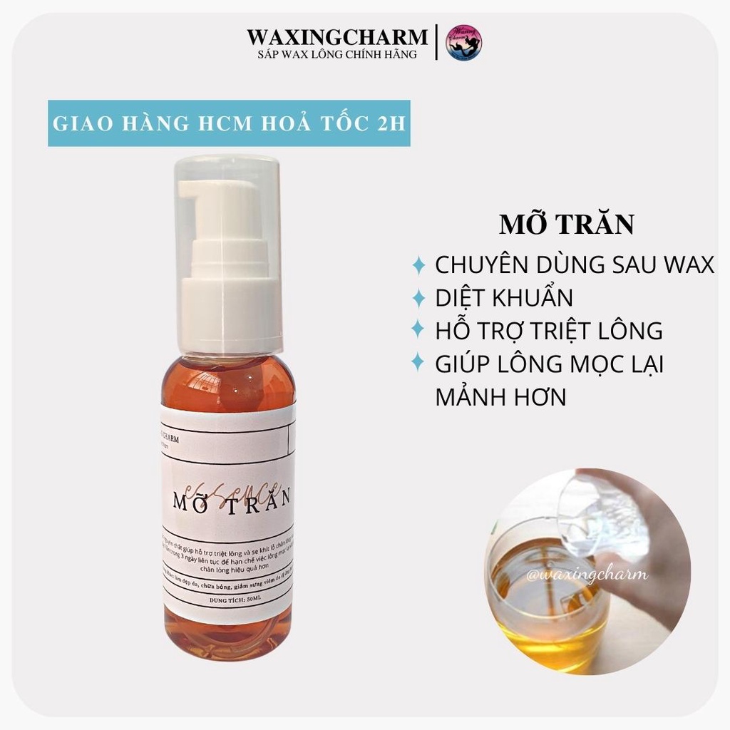 Combo Máy Nấu Sáp Chống Dính 300gr Sáp Wax Lông Nóng Dành Cho Nách, Body, Bikini và 50ml Mỡ Trăn Giúp Triệt Lôn