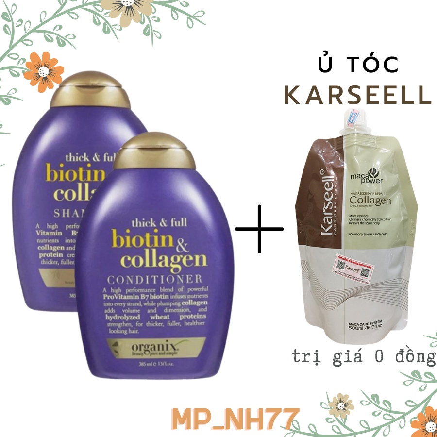 [Tặng Ủ tóc]  Dầu Gội Biotin Tím [ hang chinh hang]