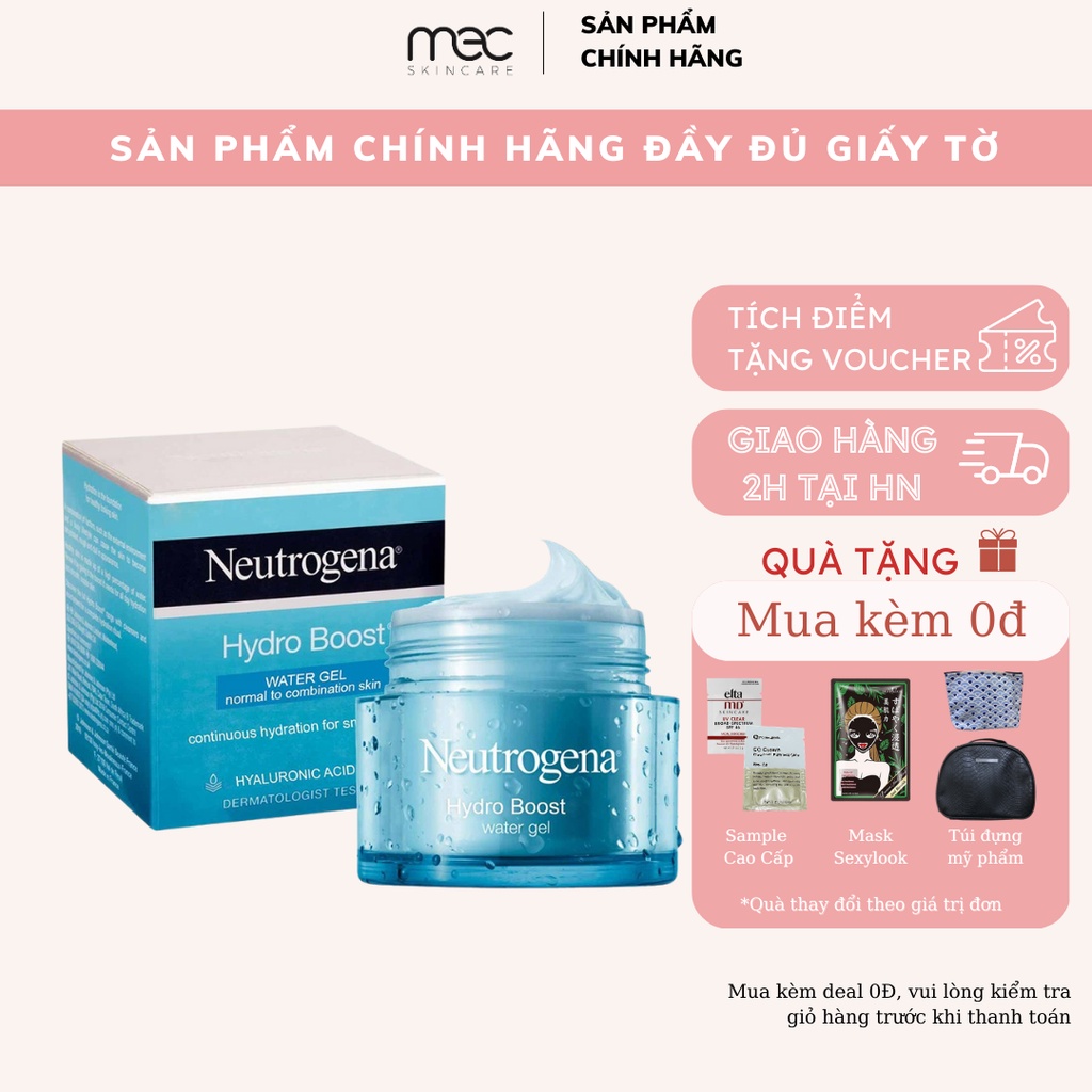 Kem Dưỡng Ẩm Neutrogena Hydro Boost Aqua Gel Water Gel 50g dành cho da dầu da hỗn hợp - mecskincare