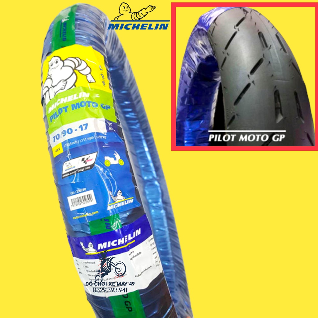 Vỏ Lốp Xe Máy Michelin 70/90/14 Pilot Moto GP ( Không Ruột )