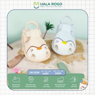 Dép bé trai bé gái tập đi Ualarogo sandal đế cao su chống trượt quai dán êm chân 5537 5539 5540 5541