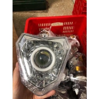 Pha đèn led bi cầu xmen, có sẵn bi cầu