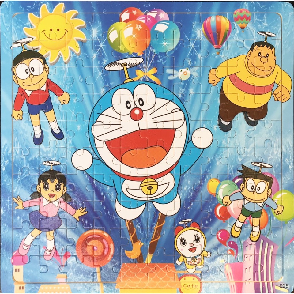 Tranh ghép hình cho bé  60 - 100 mảnh, Đồ chơi xếp hình, Tranh ghép gỗ món quà cho bé phát triển tư duy, trí tuệ