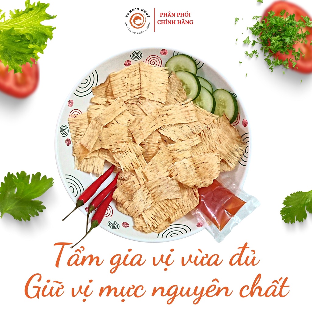 Mực xé tẩm gia vị Damex gói 90g, đồ ăn vặt thơm ngon nguyên chất