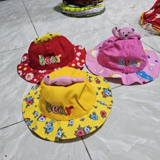 Nón vành gấu cho bé 1-3 tuổi